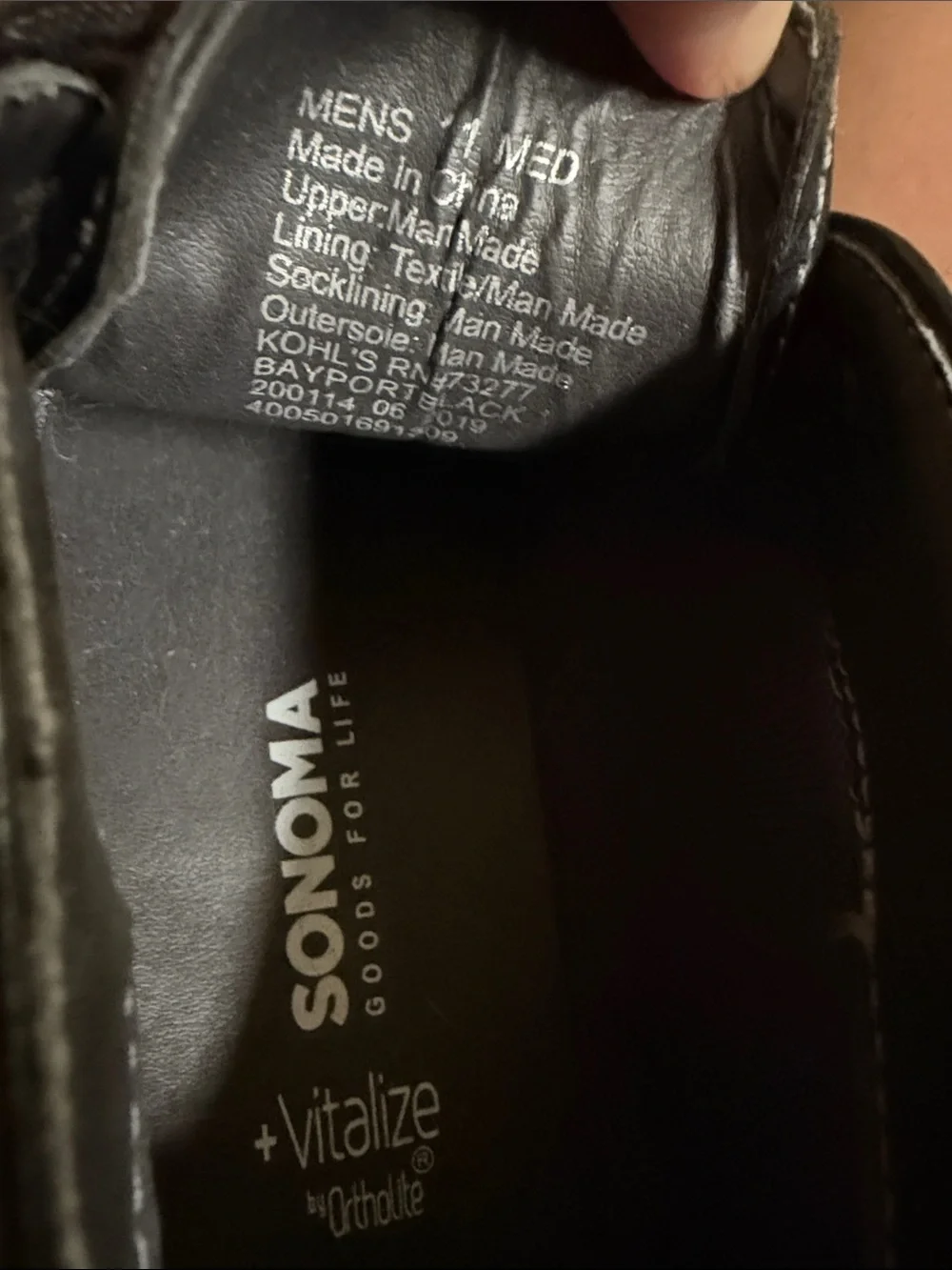 Sonoma Men's Black Leather Chukka Boots